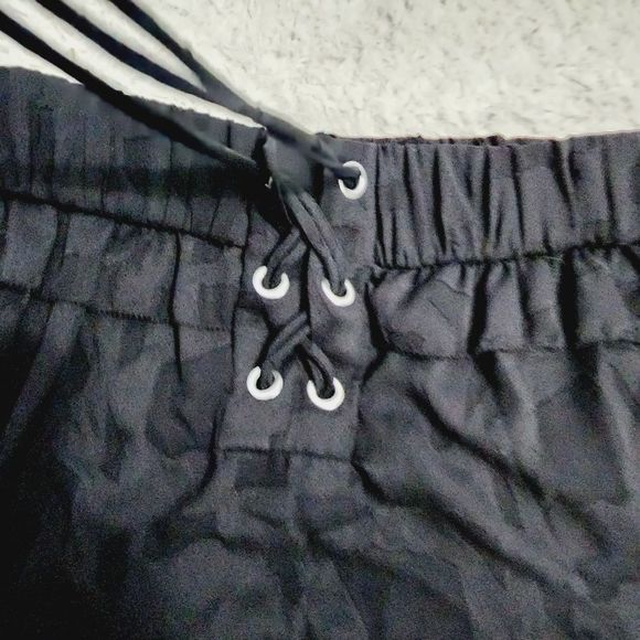 IRO  Carmel 16 W lace up chiffoncriss cross lace  black sheer skirts size 42 - Picture 4 of 13